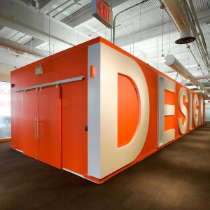 School of Design orange box